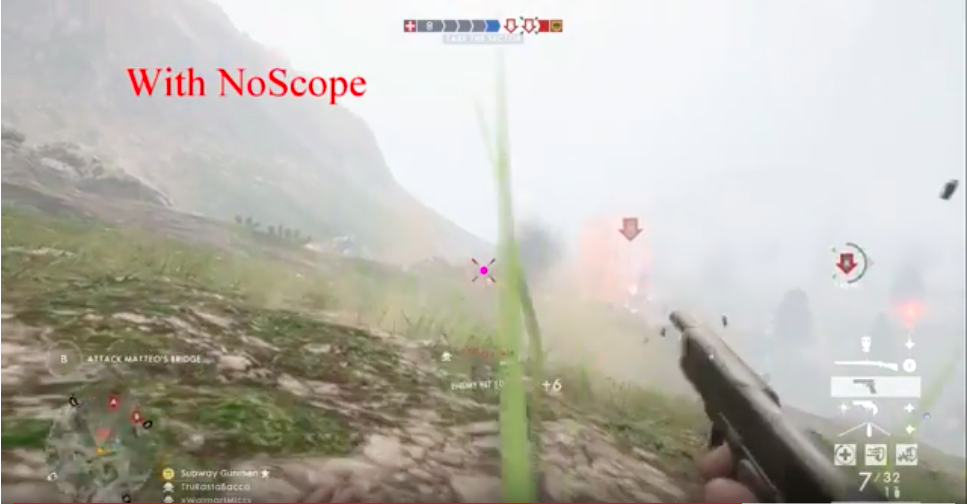 Pistol kill on the run